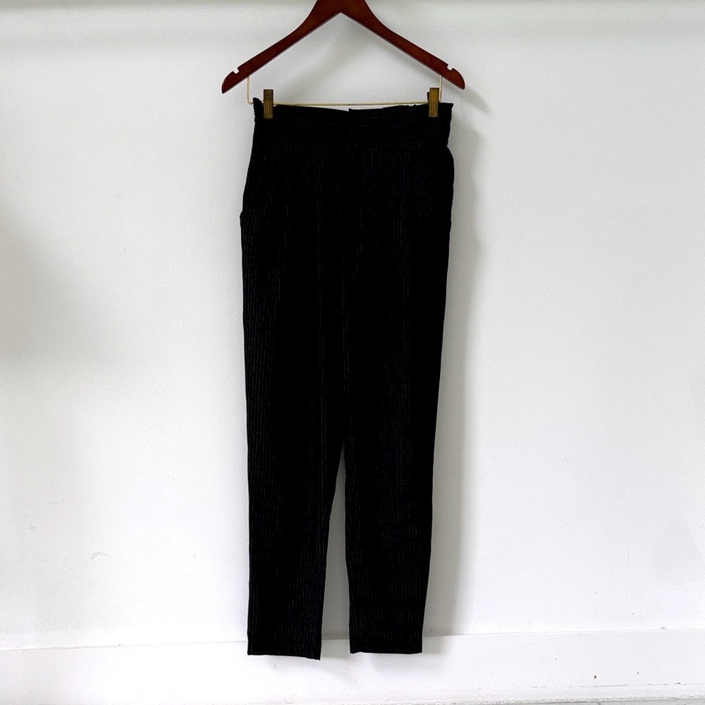 Lark Plus Gray Black Pants w/ Vertical Dotted Lines – Size Medium